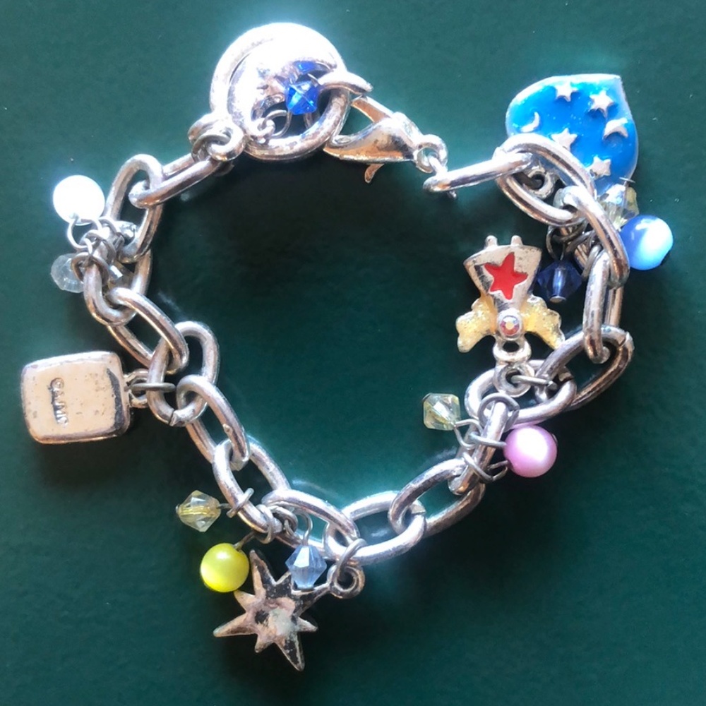Silver Chain Celestial Charm Bracelet - image 1